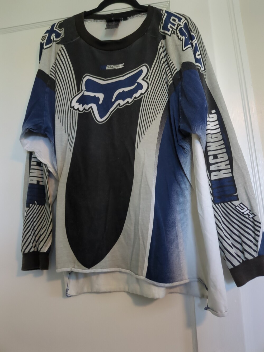 Vintage 90’s Fox Racing Motocross Racing Long Sleeve Jersey Shirt L